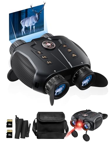 3D VR Night Vision Goggles - Infrared Night Vision Binoculars for Adults & Kids with 2297FT View Range, Compass, 5000mAh Battery, Diopter Adjustment, 6X Digital Zoom for Camping, Hiking, Concert