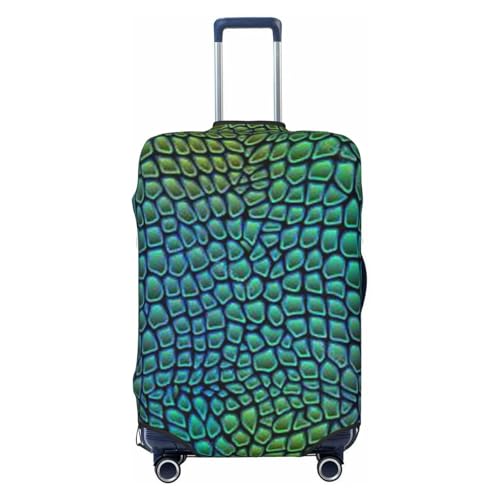 Alligator Skin Print Suitcase Cover Luggage Protector Washable Elastic Fashionable Travel Gear Cover