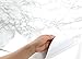 ROSEROSA Peel and Stick PVC Faux Marble Self-Adhesive Wallpaper Covering Counter Top Shelf Liner PGS408 (2.00 Feet X 6.56 Feet)