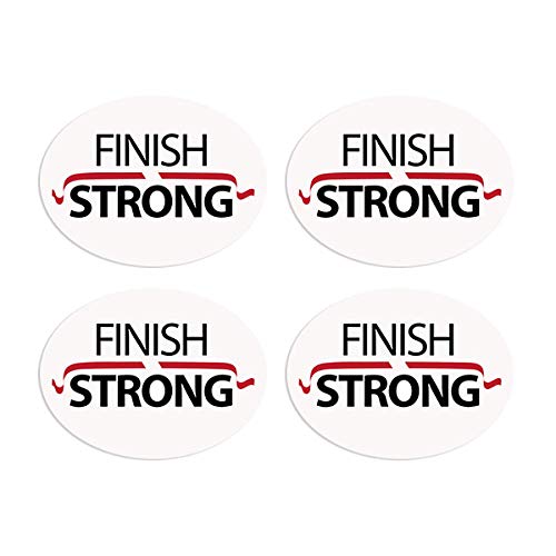 BibBoards SNAP & Lock for Event/Race Bibs Pinless Race/Event Bib Number Fasteners (Safety Pin Replacement) (Finish Strong)