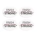 BibBoards SNAP & Lock for Event/Race Bibs Pinless Race/Event Bib Number Fasteners (Safety Pin Replacement) (Finish Strong)