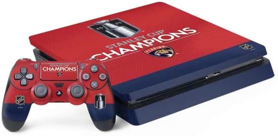 Skinit Decal Gaming Skin Compatible with PS4 Slim Bundle - Officially Licensed 2025 Stanley Cup Champions Florida Panthers Design