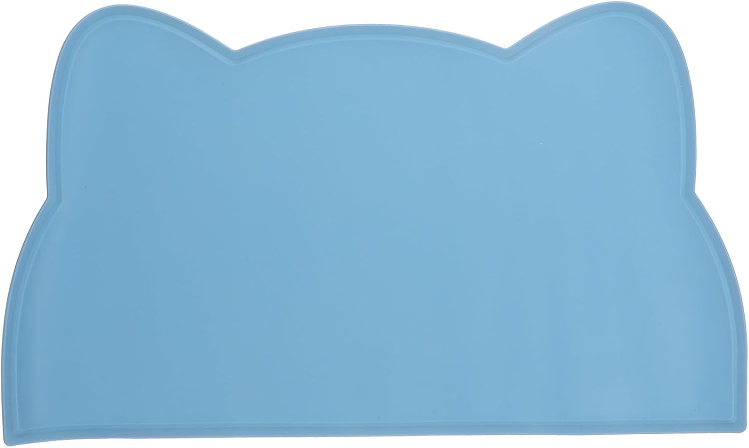 MERRYHAPY Silicone Pet Bowl Mat Large Non-Slip Placemat for Cats and Dogs Food Tray Protector Scratch-Resistant Feeding Mat to Keep Floors Clean and Dry Sky Blue