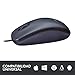 Logitech B100 Ratón con Cable, 3 Botones, Seguimiento Óptico, Ambidiestro, PC/Mac/Portátil, Negro