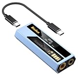 Diofox A11 Amplificatore per Cuffie Audio DAC USB-C, Decodificatore Audio Portatile, Suono Hi-Fi Lossless, Chip ES9028Q2M, Uscita Cuffie Doppia da 3,5 mm e 4,4 mm, per PC, telefoni cellulari, iPad