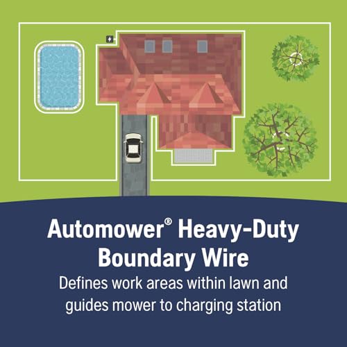 Fil de délimitation Husqvarna Automower robuste 500 m câble périphérique jardin