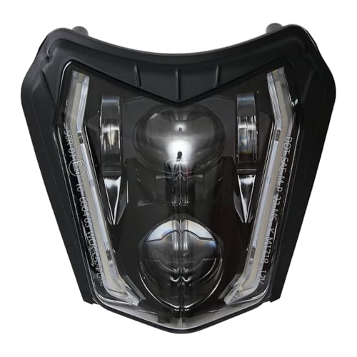 JFG RACING Faro Anteriore Moto LED,E24 Luce di Marcia Diurna per SX SXF XC XCF XCW EXC EXC SMC SMCR Motocross Enduro Supermotard