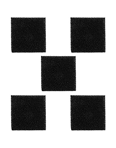 Image of QWORK Premium Fume Extractor Accessories, Replacement Activated Carbon Filters for Solder Fume Extractor, Compatible with Hakko /Xytronic /Aoyue Smoke Absorber - 5 Pack