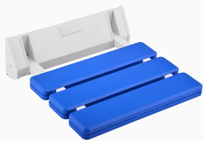 Siège de douche pliable mural bleu 130 kg pour senior FreeTec