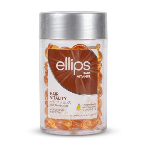 Sérum capillaire Ellips huile argan miel ginseng pour soin cheveux abîmés 50 capsules