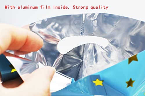 50 Pcs Party Favor Bags Stars Plastic Gift Wrap Goodie Bags With Handles Waterproof For Boys Girls Birthday Baby Shower Wedding Bridal Christmas New Years Graduations Anniversaries Candy Gift Bag (50 Packs) #TOP5