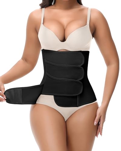 Image of SHAPSHE Waist Trainer for Women Postpartum Recovery Wrap Girdles Cincher Corset Shapewear Belly Band