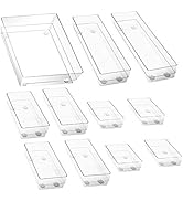 13-teiliger Schreibtisch Organizer - Transparente Aufbewahrungsboxen Set
