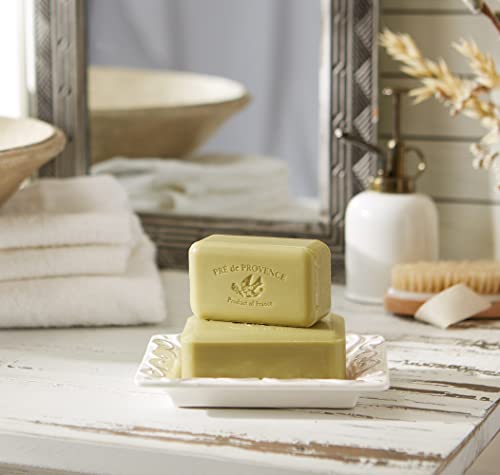 Pre de Provence Artisanal Soap Bar, Enriched with Organic Shea Butter, Natural French Skincare, Quad Milled for Rich Smooth Lather, Verbena, 8.8 Ounce - Thumbnail 3