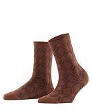 FALKE Damen Argyle Mood Socken Nachhaltige Biologische Baumwolle Wolle dünn gemustert 1 Paar