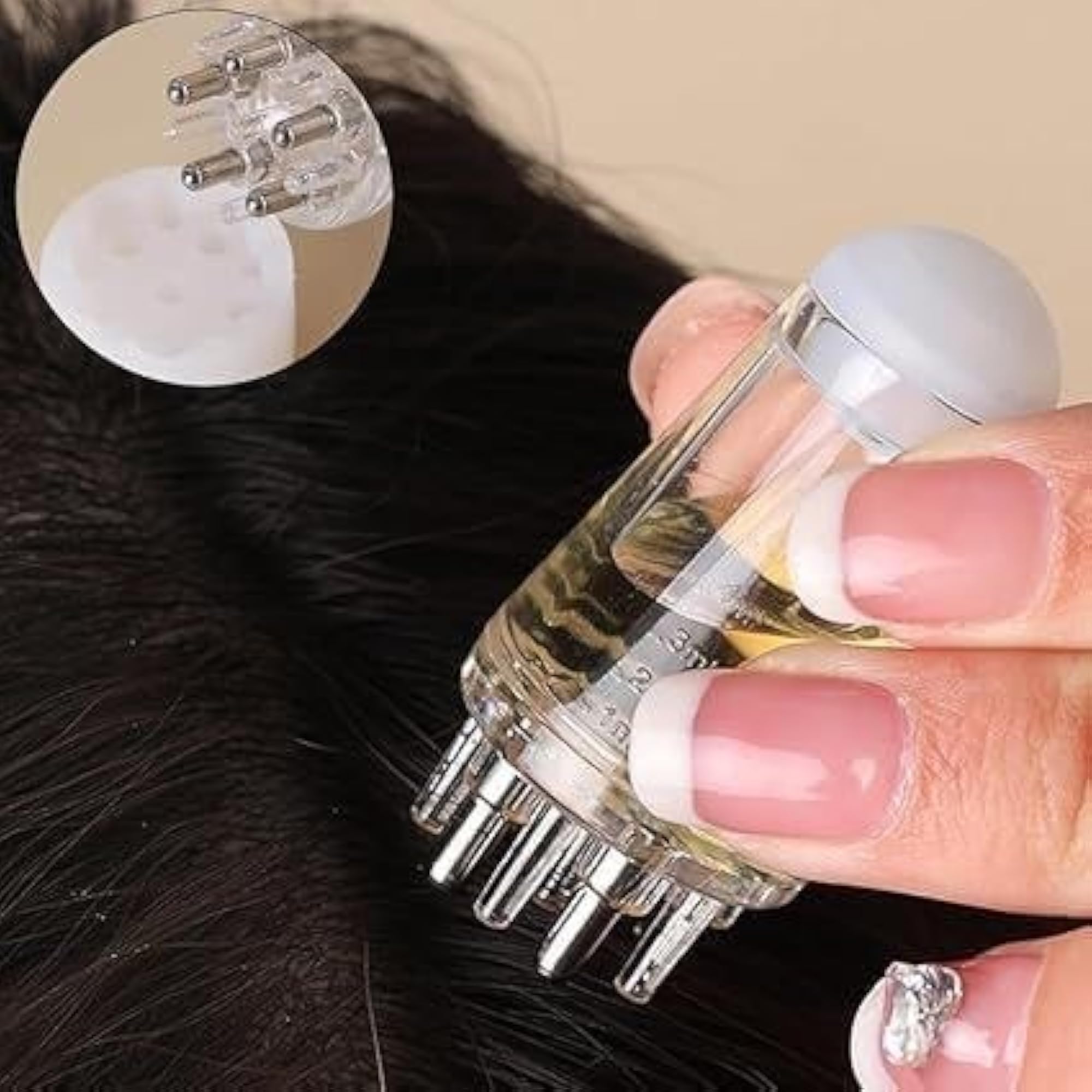 Scalp Oil Applicator Comb for Hair Care