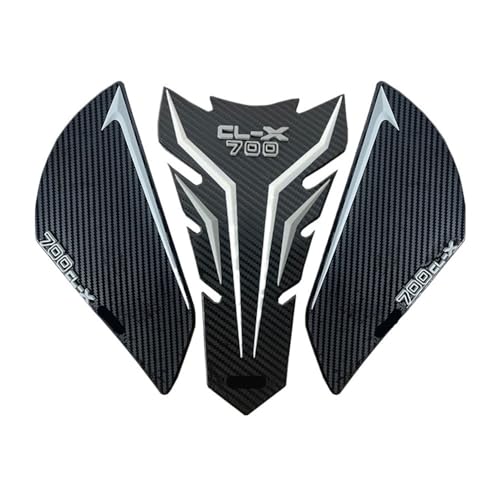 Réservoir moto autocollant CLX700 kit de protection latérale pour réservoir de carburant