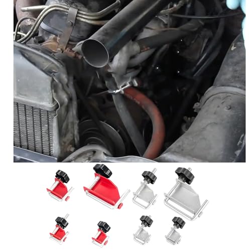 4 Piece Metal Tubing Clamp Fastening Tool High Tensile Steel Fasteners with Protective Finish for Workshop Household Use Home Repair Clamp Set - Image 3