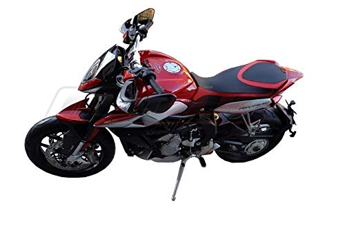 Housse de selle MV Agusta Rivale 800 2013-2018 noir et rouge