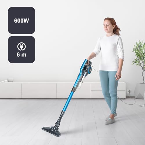 BLACK+DECKER - Steelstofzuiger met Snoer zonder Zak 2-in-1 BXVMS600E | 600W | 6m Kabel | Cycloontechnologie | HEPA-Filter | Licht & Krachtig - Afbeelding 3
