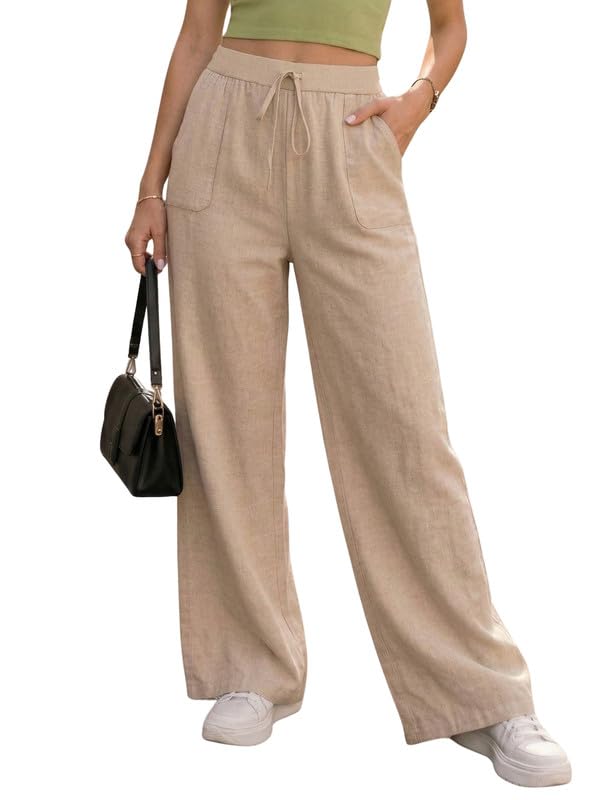dtr fashion Women’s High Waisted Flared Korean Trousers | Stylish Wide Leg Parachute Pants for Casual & Office Wear-picture-55