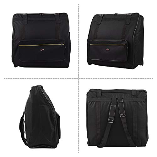 AntPower Accordion Case Gig Bag Backpack with Anti-Collision Interlayer for 120 Bass Accordions Musical Keyboard Accessories