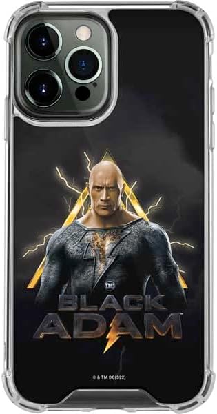 Skinit Clear Phone Case Compatible with iPhone 14 Pro Max - Officially Licensed DC Comics Black Adam Movie Art Charcater Design