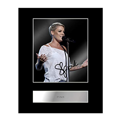 Image of Pink Signed Mounted Photo Display Music #2 Autographed Gift picture print