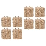 Compact et portable : le kit de mini-balles de foin miniatures est facile à transporter et à ranger, vous permettant de créer et de réorganiser votre décoration en paille même dans les petits espaces ou en déplacement. idéal pour les loisirs créatifs