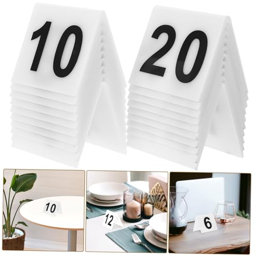 Numéros de table en acrylique pour mariages et fêtes élégantes | Accessoires de réception V - 5
