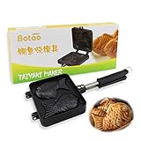 Japanese Taiyaki Fish Shaped Waffle Maker Pan Mold 2 Cast Bakeware With 2 Sides Home DIY Cooking...