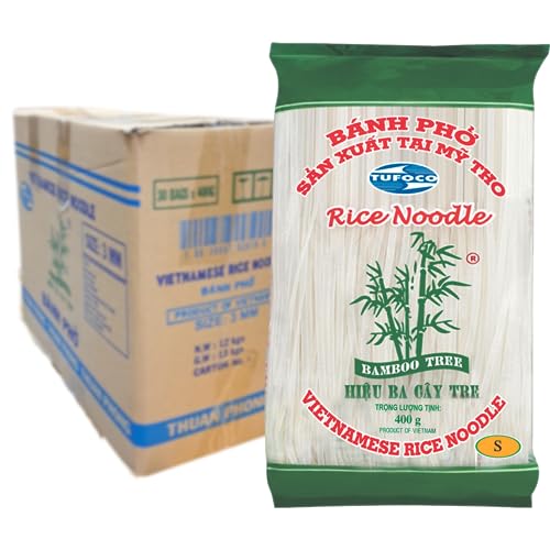 BAMBOO TREE Fideos de Arroz 1 mm, Multipack, 30 x 400 GR