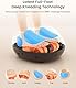 RENPHO Fußmassagegerät, Tiefenknet Shiatsu Fußmassagegerät für Plantarfasziitis, mit Wärmefunktion, Kneten, Rollen und Luftkompression, Vatertagsgeschenk für Papa, Bis Schuhgröße 46, Schwarz