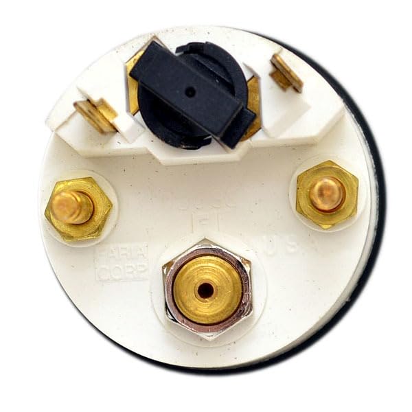 Faria Boat Air Pressure Gauge OP3113A | 2 Inch Euro Black