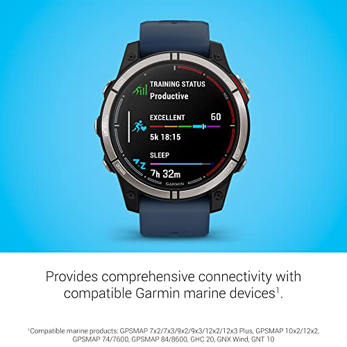 Garmin Quatix® 7 Sapphire Edition With Amoled Display, Marine Gps Smartwatch, Tide Changes And Anchor Drag Alerts, Waypoint Marking #TOP3