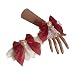 YOURPAI Pulsera de muñeca con perlas de Lolita dulce, diseño floral, color rojo