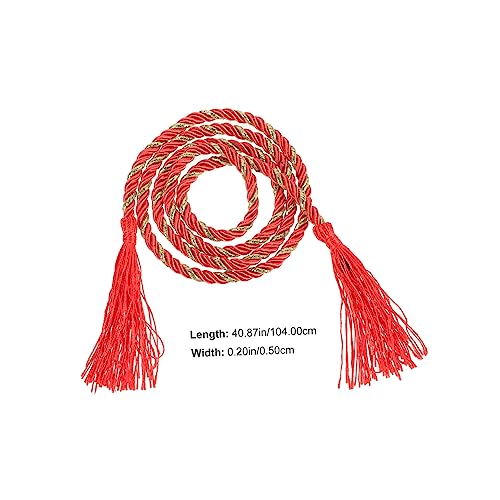 NOLITOY Kimono Girdle Accessories Obi Waistband Tassels Kimono Coat Tassels Chain Belt Sash Belt Earwax Tip Cardigan Men s Jacket Embroidered Waist Bands Rope