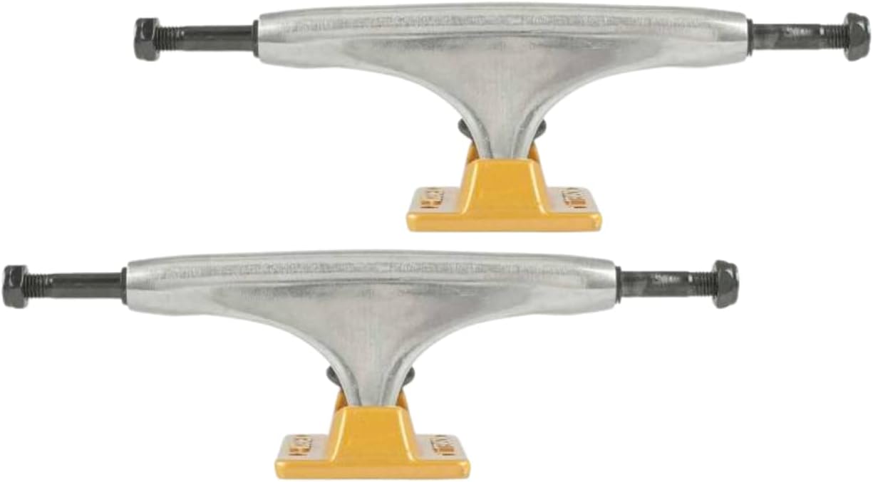Tensor Alloys Raw Skateboard Trucks, Raw/Gold, 5.0" (Set of 2)