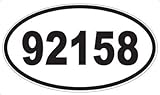 US Decal, Inc. Number 92158 Oval Sticker