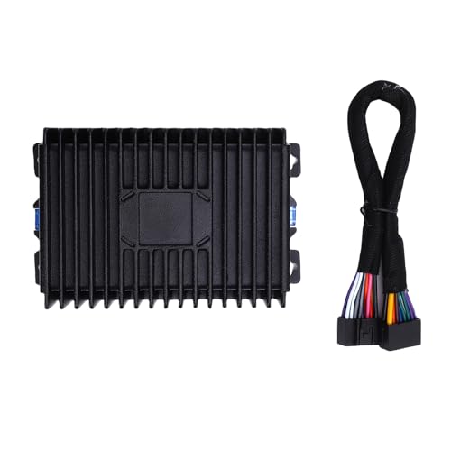 Akozon Amplificateur d'alimentation du Joueur Automobile Amplificateur A/B Traitement du Signal Numérique pour Les Radios à Grand écran