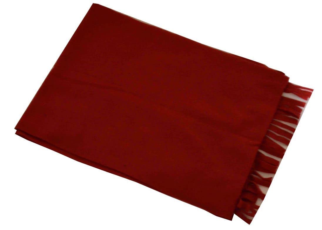 Nayt Solid Fleece Scarf Red