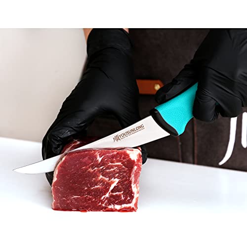 Yousunlong Curved Boning Knife 6"(152Mm) - High-Carbon Molybdenum Steel Blade - Butcher's Kitchen Boning Knife - Ergonomic & Non-Slip Handle #TOP5
