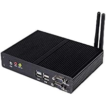 Celeron J1800 Dual Core 2.4GHz Mini Box PC Fanless PC Nano PC htpc with 4G RAM 60G SSD Support Linux/Windows USB 3.0 HDMI VGA Dual NIC 2 x LAN 2 Serial Port WiFi Included Aluminium Shell HD