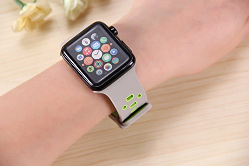 Pantheon Compatible Apple Watch Band 38mm 40mm Series SE 6 5 4 3 2 1 Silicone Sport Band Waterproof Compatible iWatch Bands for Men and Women by Pantheon - Image 6