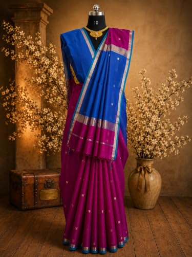 Chugali Sarees maheshwari silk saree – image 3