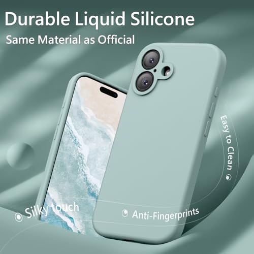 FireNova Magnetic for iPhone 17 Case, Compatible with MagSafe, [Integrated Silicone Camera Control Button] [Camera Protection] Anti-Scratch Microfiber Lining Phone Case, 6.3", Mint Green by FireNova - Image 9