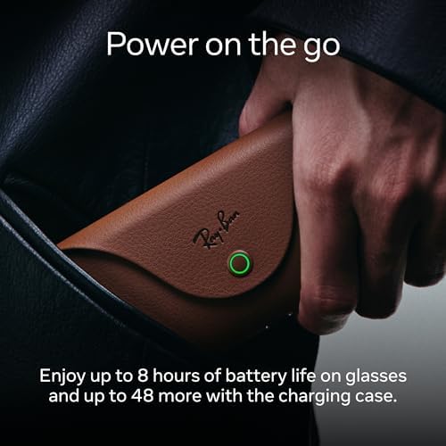 Ray-Ban Meta (Gen 2); Wayfarer; Shiny Black | Smart AI Glasses for Men; Women — 2X Battery Life — 3K Ultra HD Resolution and 12 MP Wide Camera; Audio; Video — Transitions® Graphite Green Lenses - 2