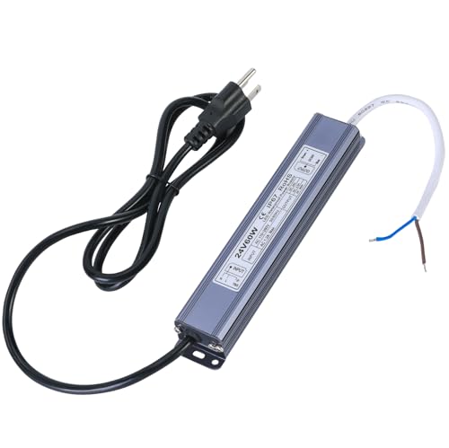 GRNLFFF LED Driver DC 24Volt 60W IP67 Waterproof Constant Voltage LED Power Supply...