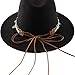 YWMLFZ Fashion All-Match Ethnic Woolen Hat Autumn and Winter Warm Jazz Hat Women(C)