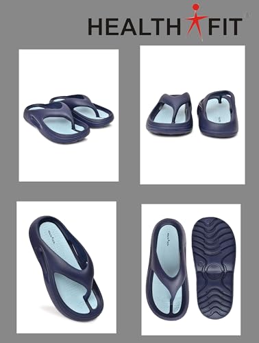 Image of HEALTH FIT Extra Soft Premium Slippers with Soft Acupressure Comfortable & Light Weight Stylish & Anti-Skid Classic Ultra Soft Casual Waterproof & Everyday Flip Flops HF147